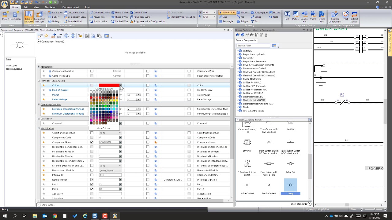 Drawing and Simulating Electric Motor Circuits with Automation Studio