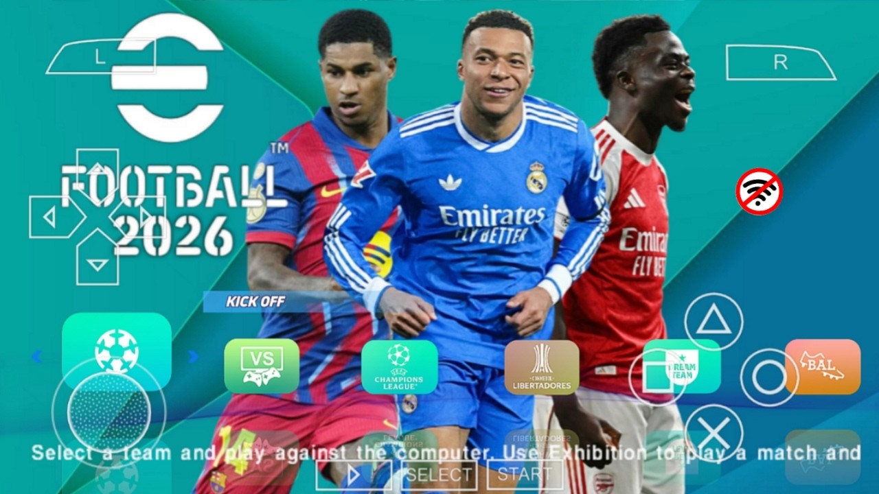 eFOOTBALL PES 2026 PPSSPP КАМЕРА PS5 НОВЫЕ ФОРМЫ ЛИЧНОЙ ЛИГИ ЧЕМПИОНАТА РЕАЛИСТИЧНЫЕ ЛИЦА ПОСЛЕДН...