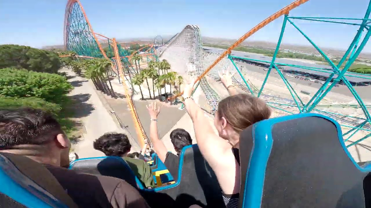 Goliath: On-Ride Back Row Hyperview Hypersmooth 5.0 POV Hyper Coaster, Six Flags Magic Mountain 2025