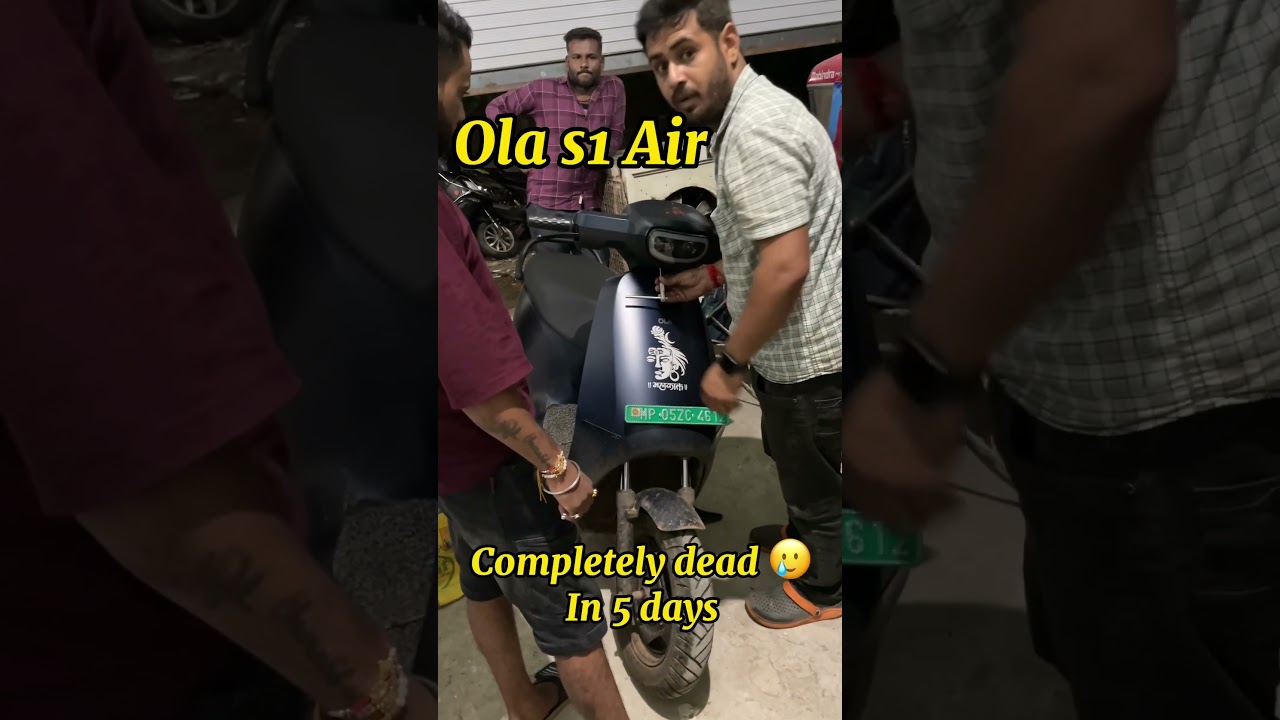 New Ola s1 Air completely dead  in five days #ola #ev #problem