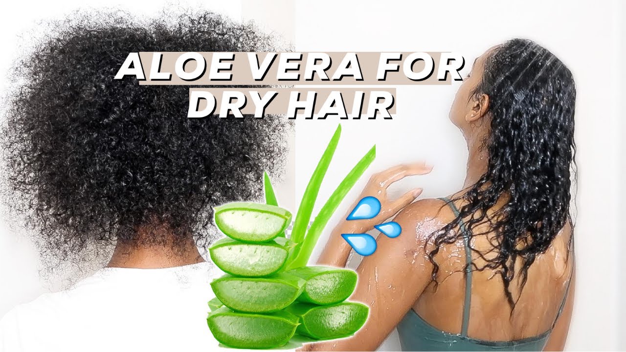 ALOE VERA FOR DRY HAIR *how to make aloe vera gel*💦