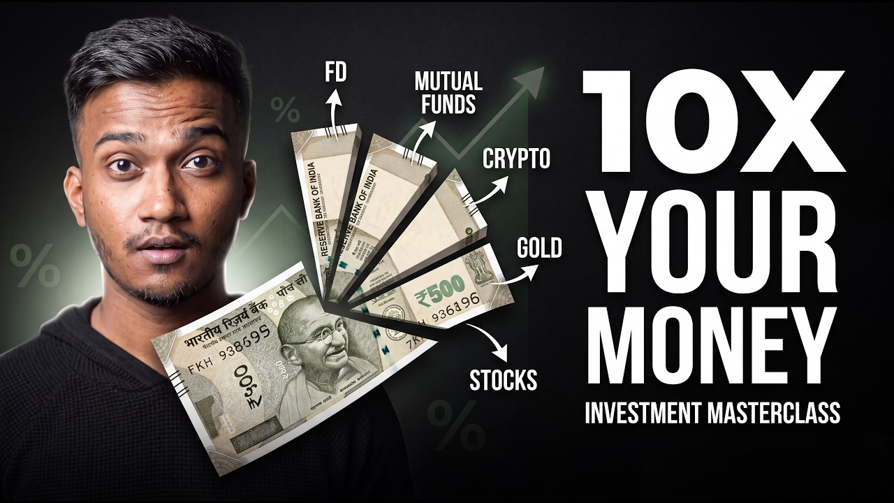 HOW TO 10X YOUR MONEY &mdash; INVESTMENT MASTERCLASS IN 23 MINUTES | Vaibhav Kadnar