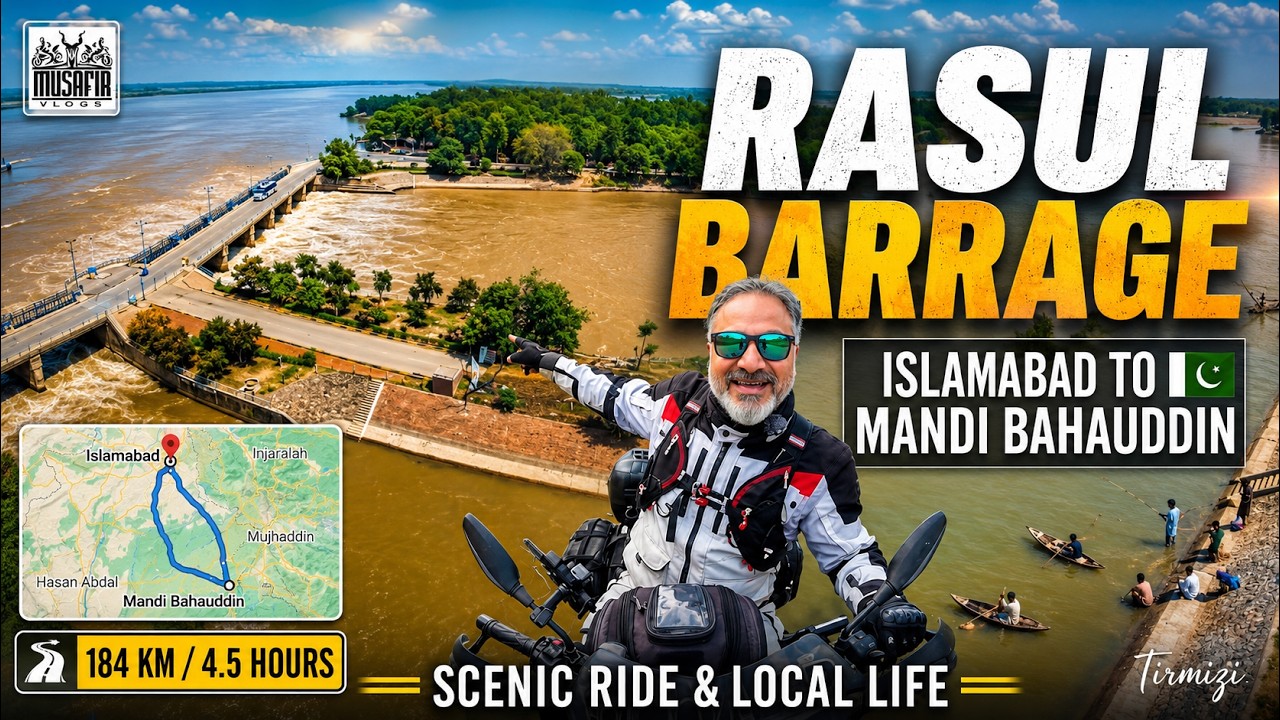 Rasul Barrage Adventure | Islamabad to Rasool Headworks | Musafir Vlogs 🚴‍♂️