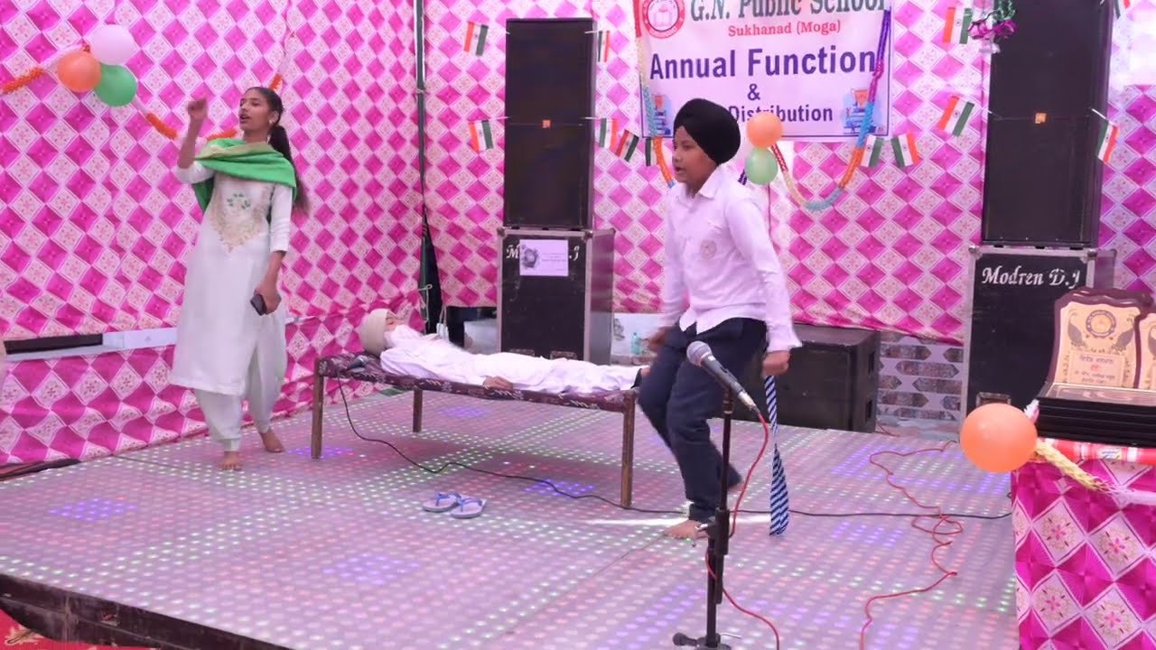 Punjabi Skit || G N public School Student's Performance