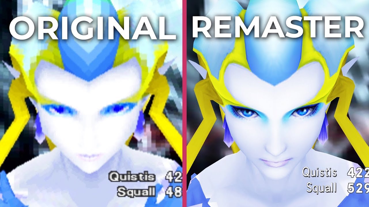 [4K] Final Fantasy VIII &ndash; Original vs. Remastered Graphics Comparison