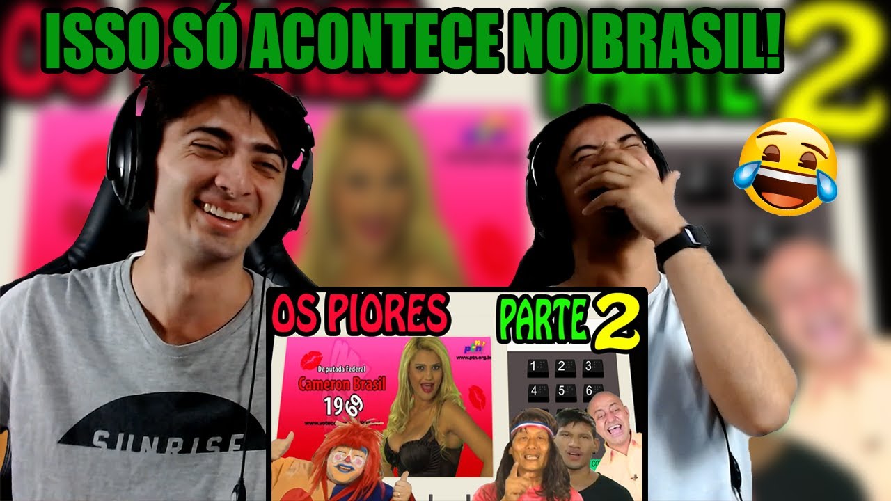 REACT 🔴 Os Mais Engraçados e Bizarros Candidatos do Brasil PARTE 2! Os Piores Candidatos!!