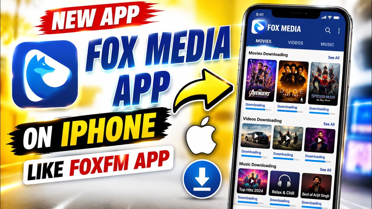 Fox media new lates app on iPhone user | new app fox media app in iPhone | like Foxfm app related 