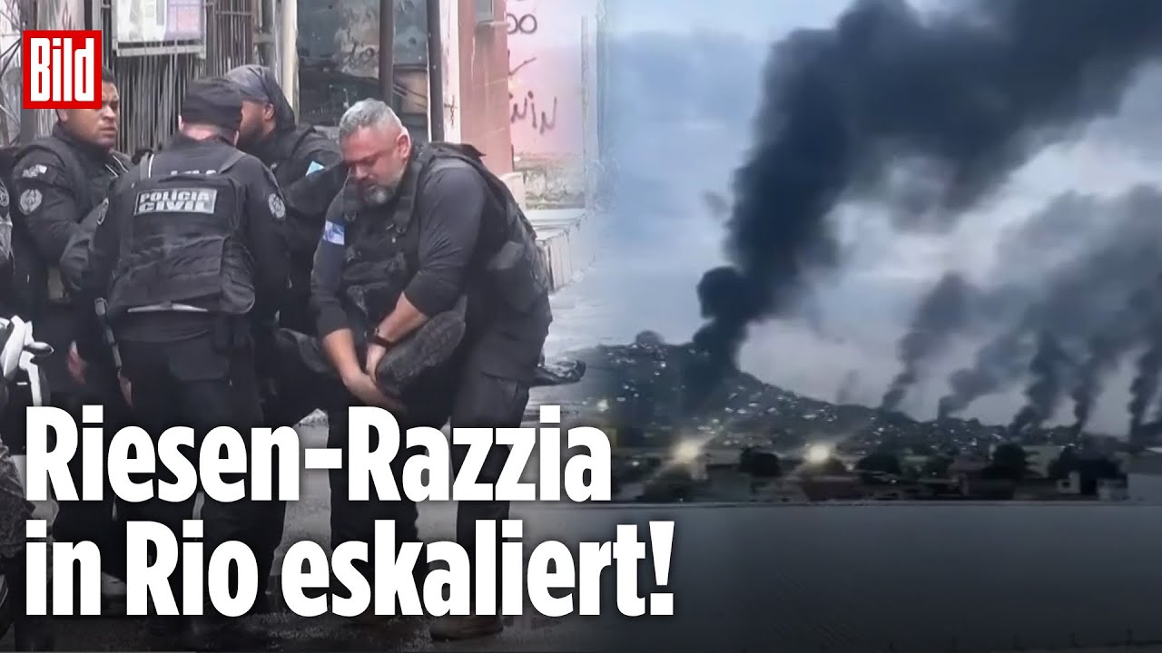 Mega-Razzia in Rio de Janeiro: 64 Tote bei Gro&szlig;angriff auf Drogenkartell