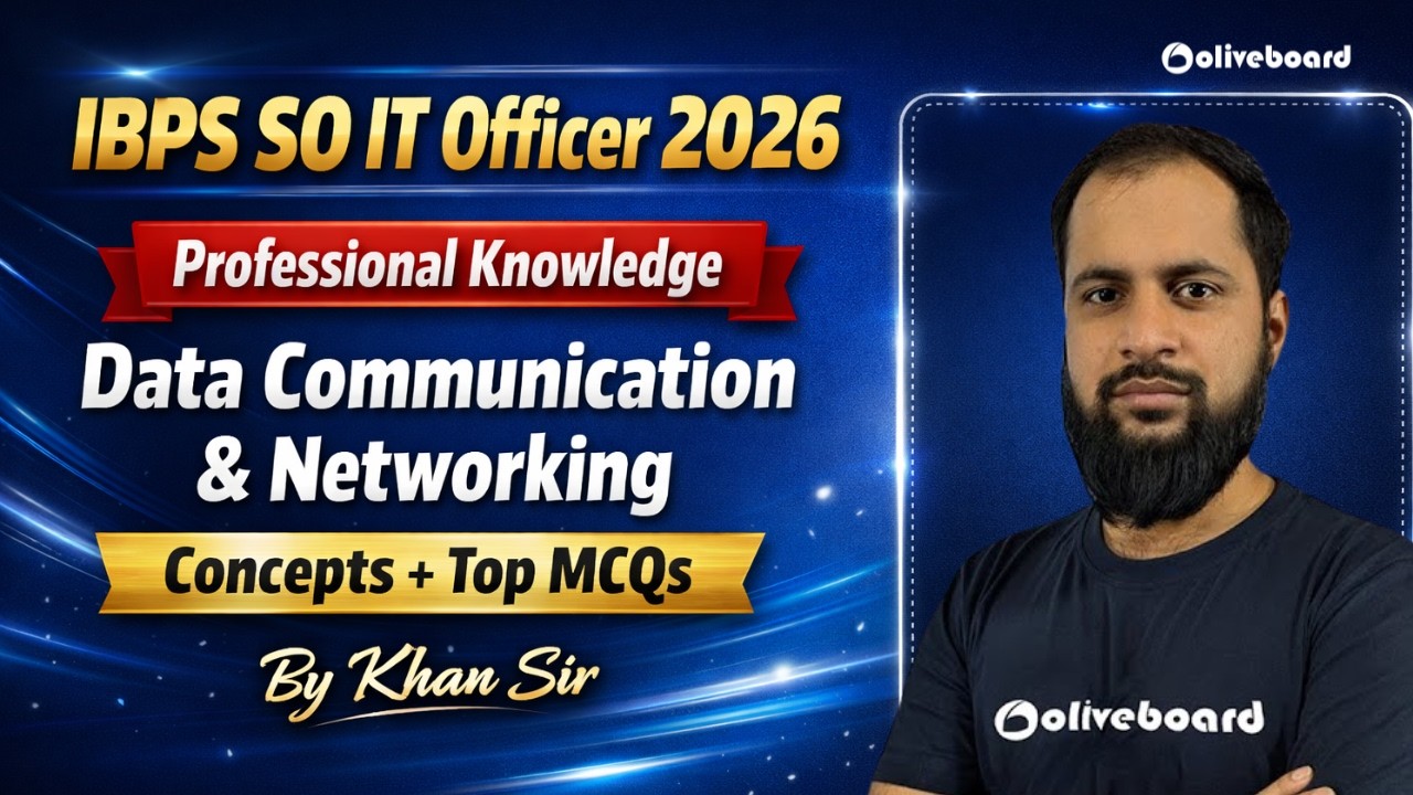 IBPS SO IT Officer 2026 Professional Knowledge | Data Communication & Networking | Concepts+Top MCQ