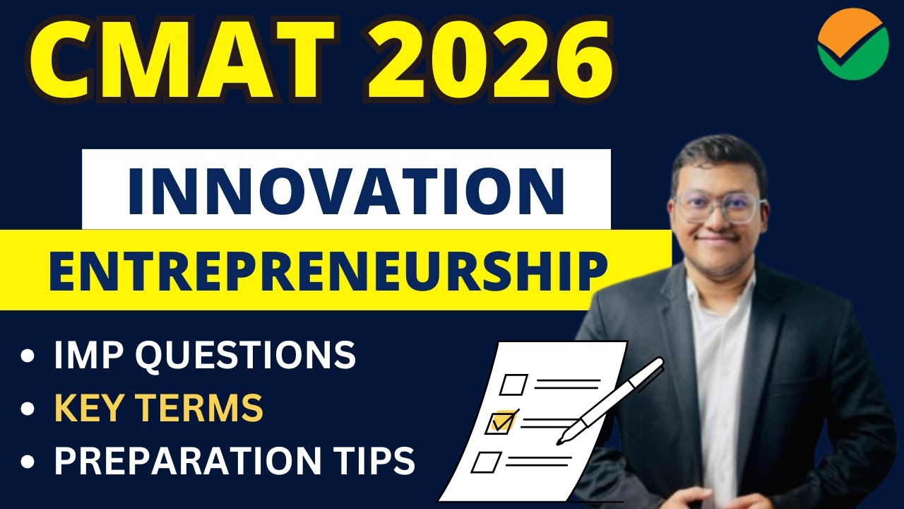 CMAT 2026 | Introduction to innovation and Entrepreneurship