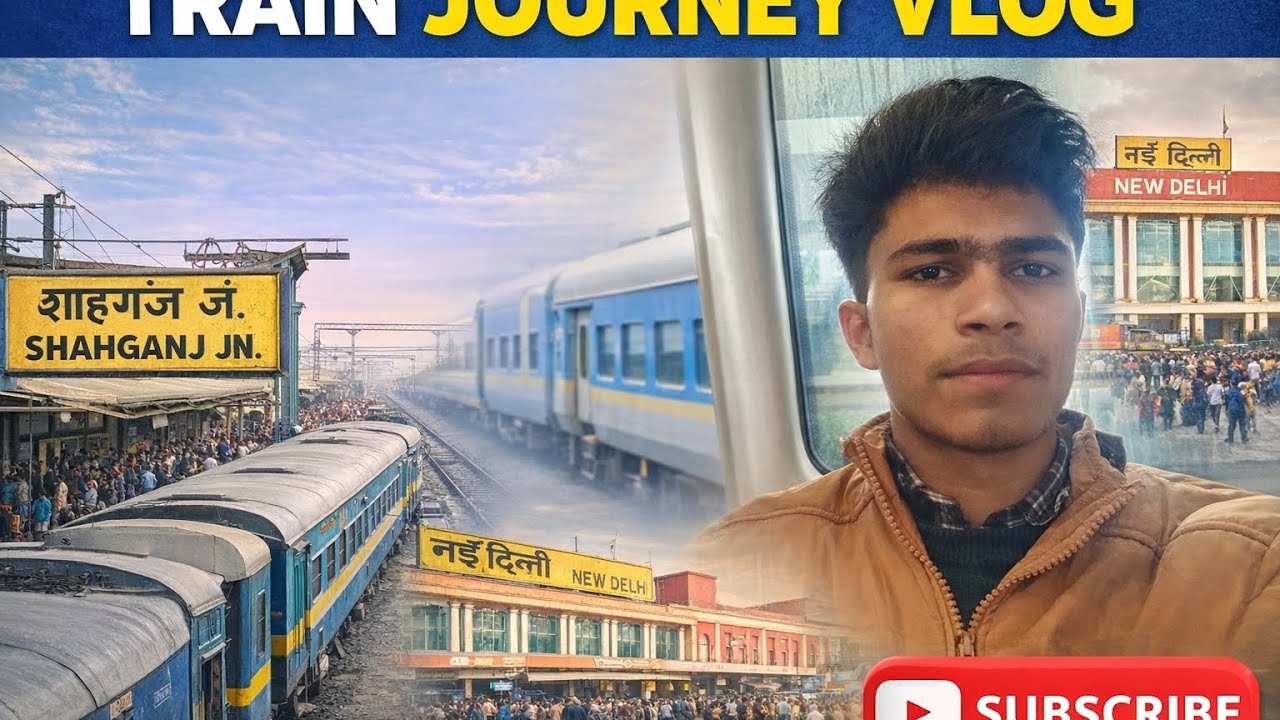 Train journey Shahganj junction to Delhi junction🚈🚈
