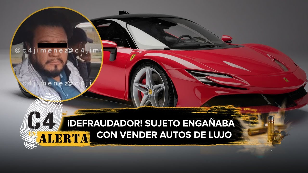Detienen a hombre por ROBAR Ferrari en Edomex; en redes presumía que el Canelo lo había autografiado