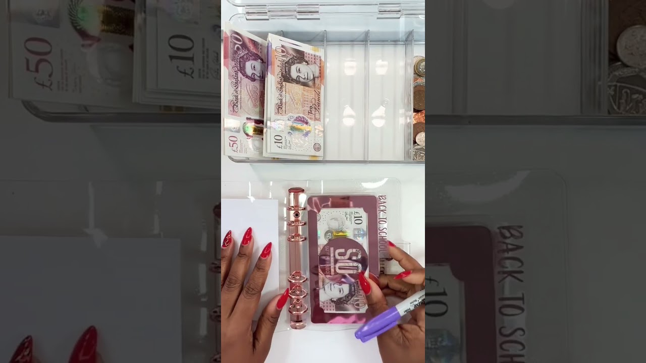 Cash Stuffing My SAVINGS CHALLENGE 💌 #cashenvelopestuffing#cashstuffingcommunity #cashstuffing