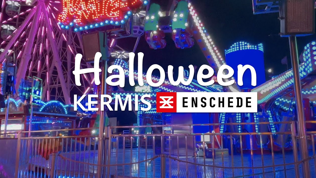 Halloween Kermis Enschede 2024 🎃 | Griezelige Gezelligheid in Twente! 👻🎡