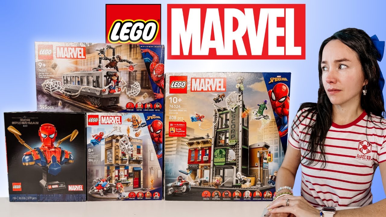 LEGO Spider-Man SUMMER 2025 - Marvel Mini Modulars, Subway Train Station, Iron Spider-Man Bust