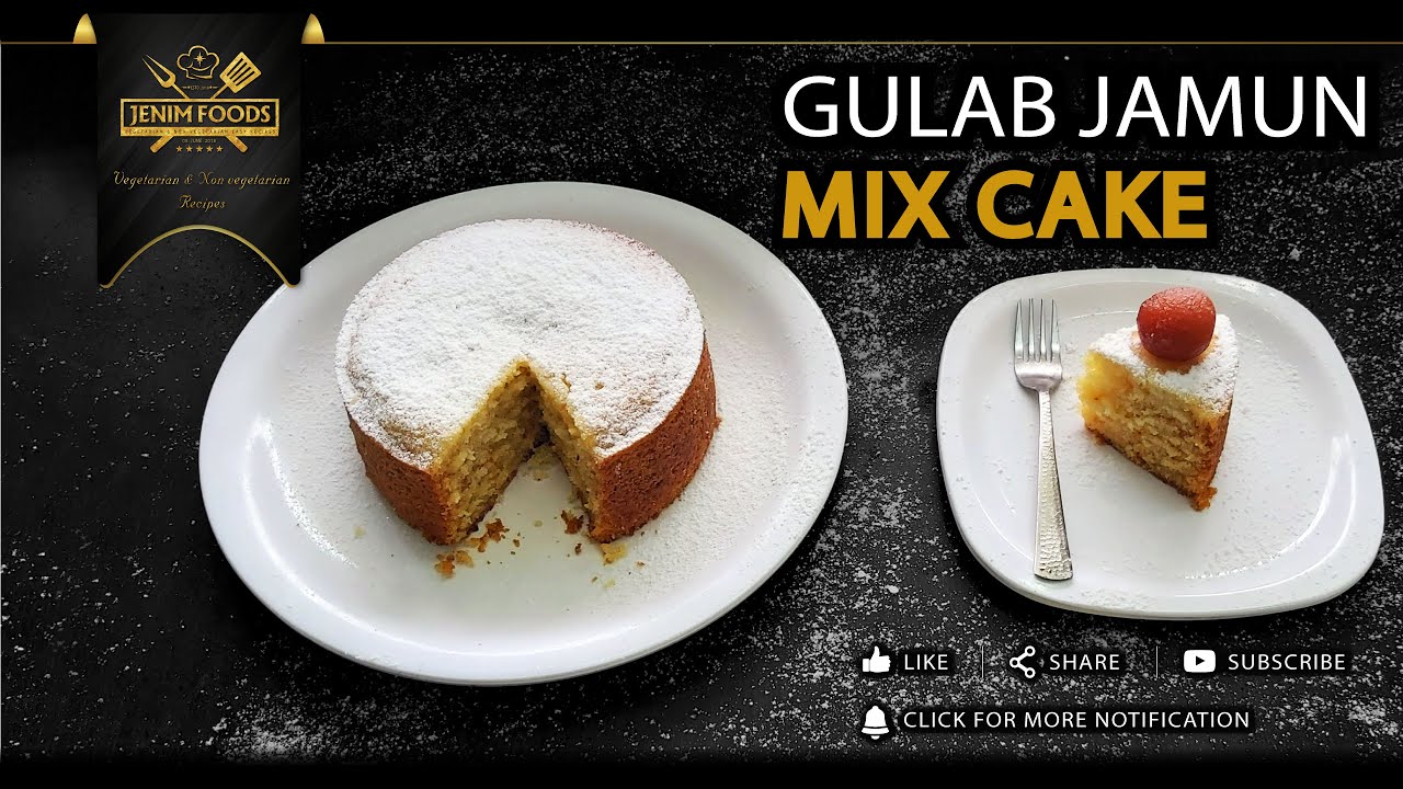 Gulab Jamun Mix cake | Cake using Gulab Jamun Mix |  Eggless Gulab Jamun Mix Cake