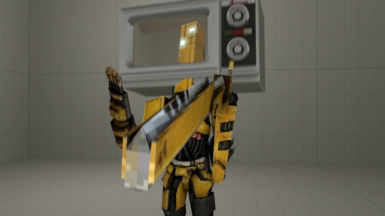 swordsmachine was looking at fork then he turns into microwave