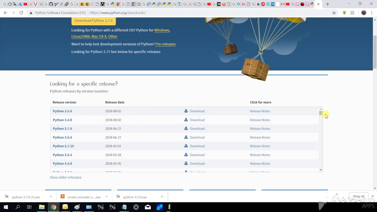 Download Python 3.7.0