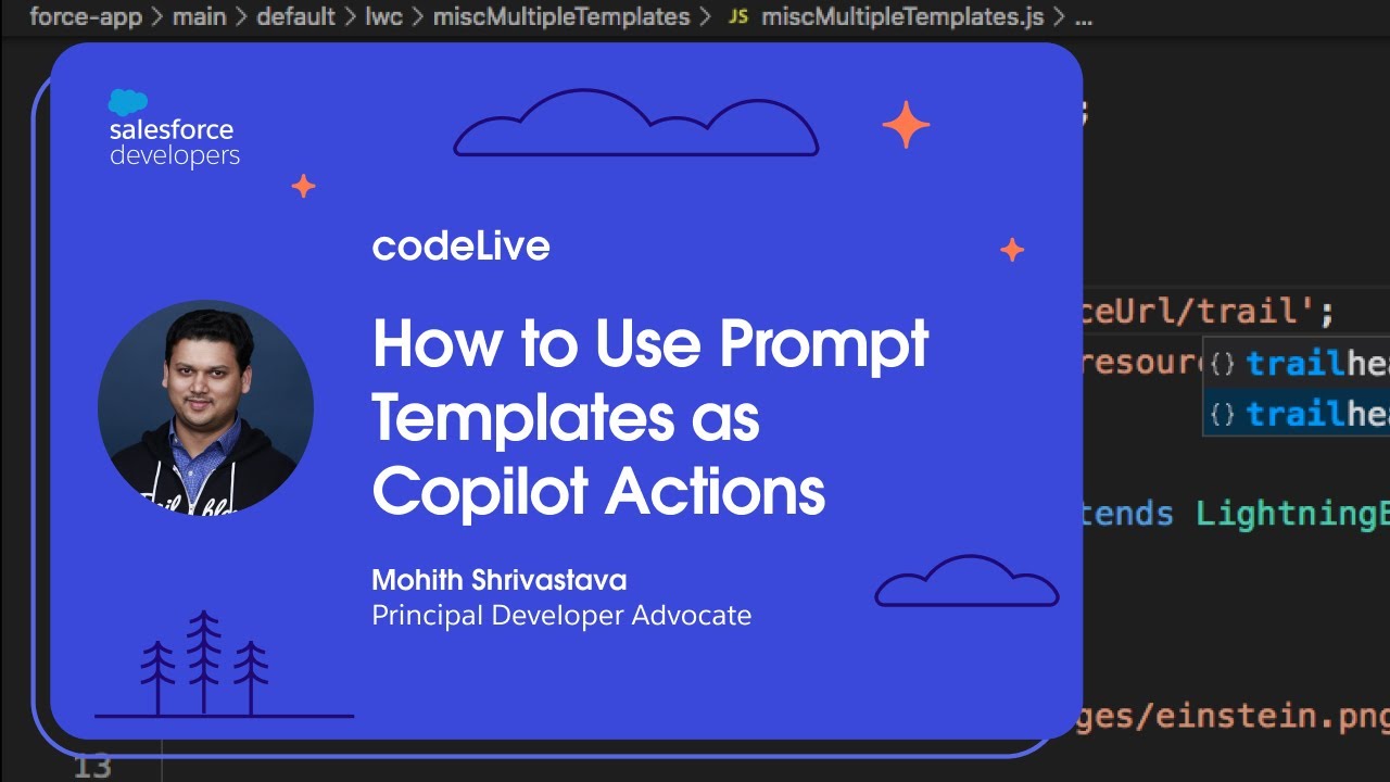 codeLive: How to Use Prompt Templates as Copilot Actions