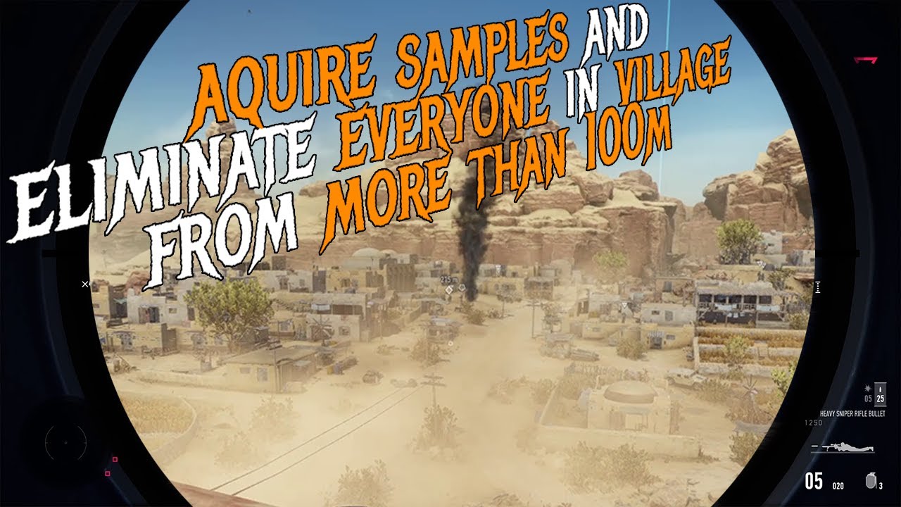 SGWC2 acquire samples and eliminate everyone in village from more than 100m, contract & challenge 70