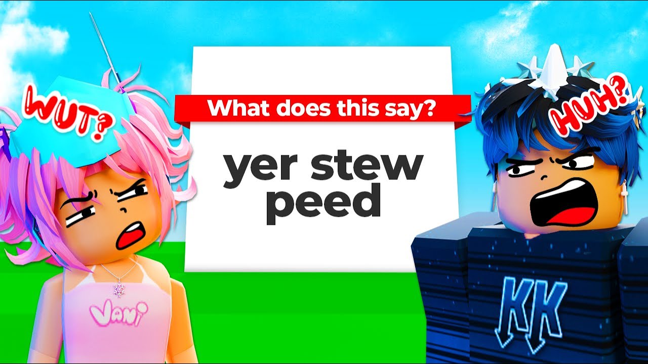 The FUNNIEST Roblox Game.. GUESS THE GIBBERISH