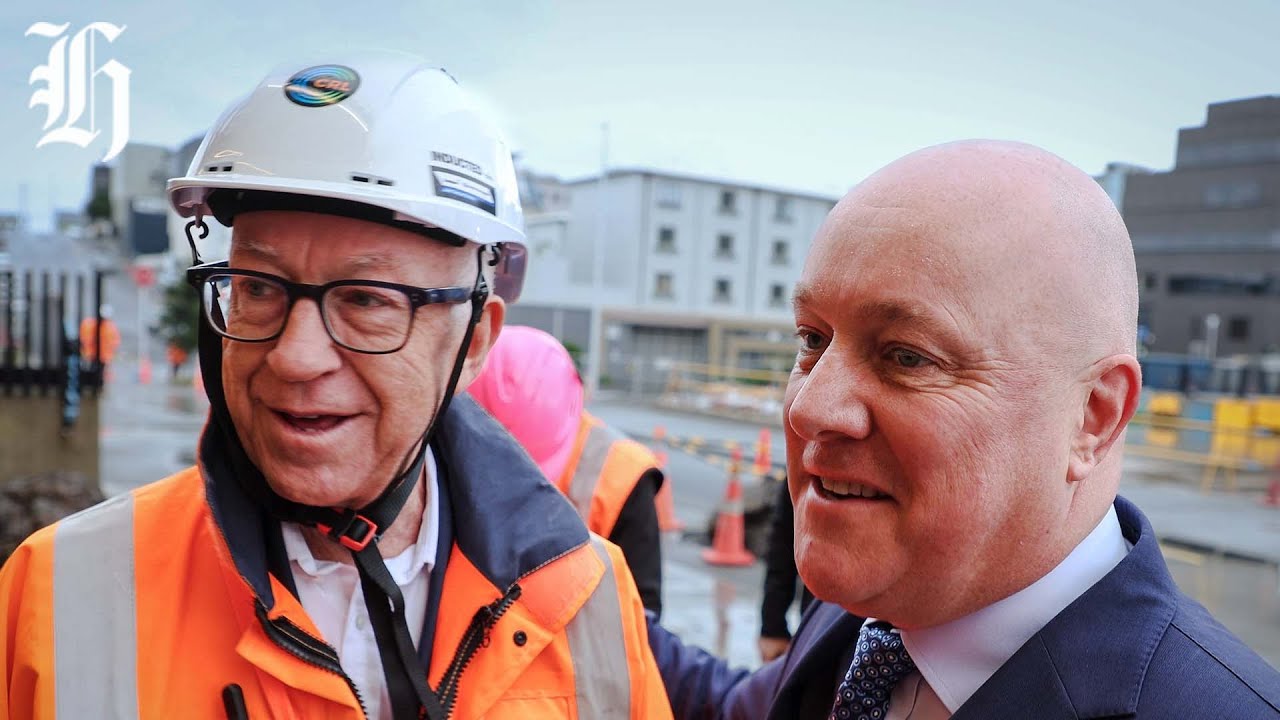 VIPs board first passenger train on Auckland&rsquo;s City Rail Link
