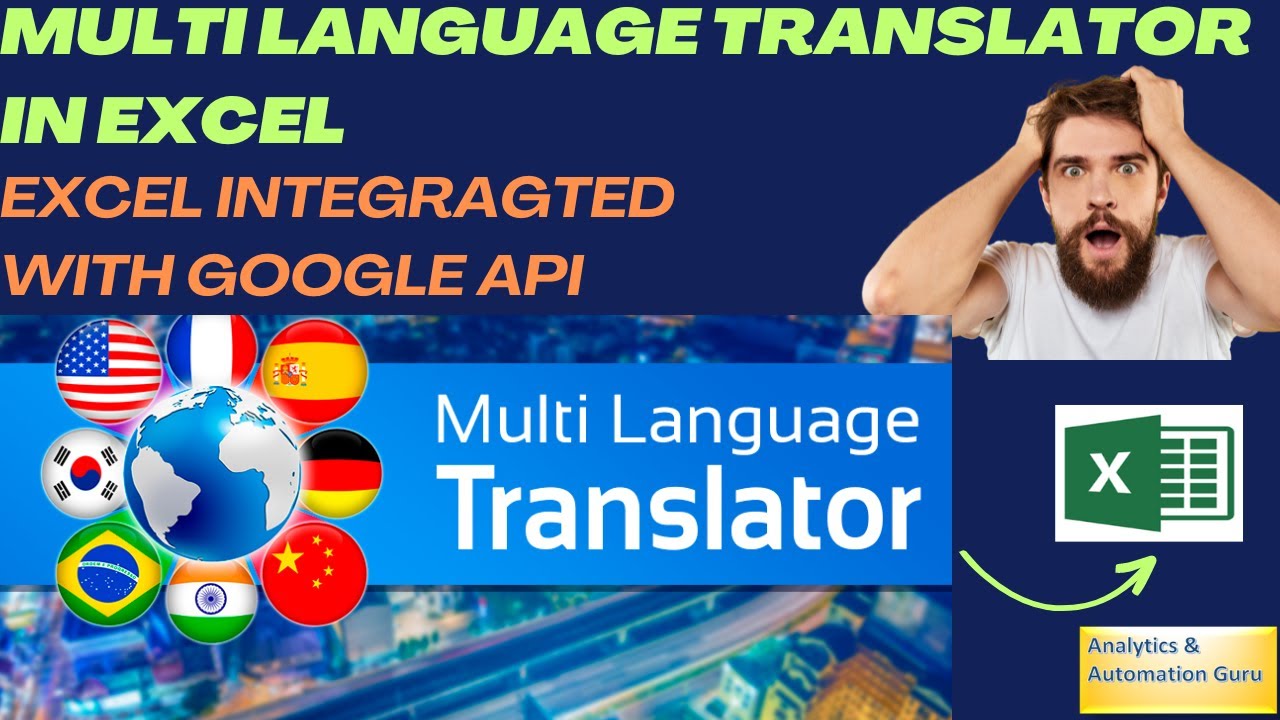 32-Language Translator in Excel | Translate Multiple Languages in Excel