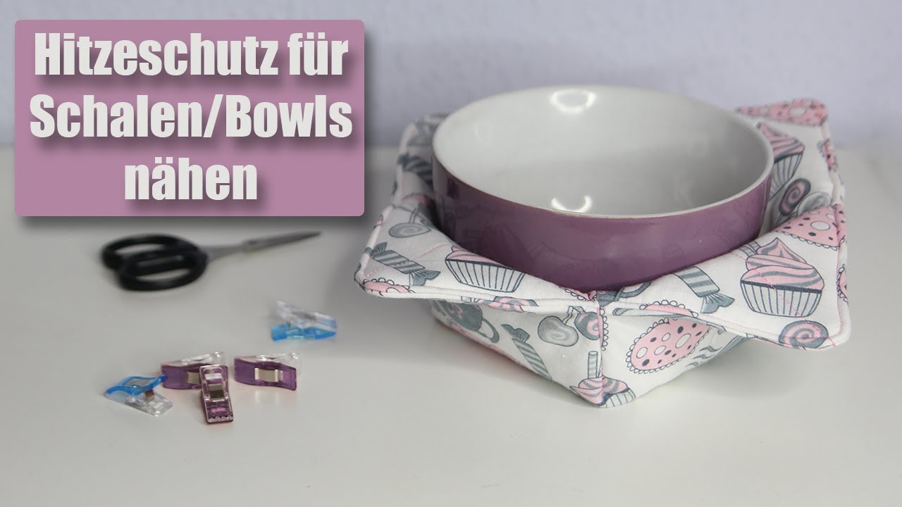 Topflappen für Schalen/Bowls nähen I Nähanleitung Ideutsch I sanni macht das