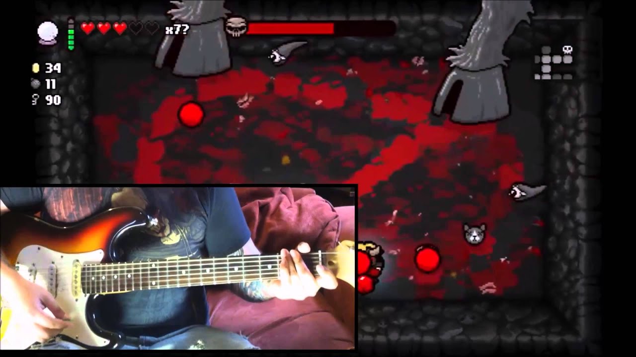 Hericide (Satan Fight) GUITAR COVER- Binding Of Isaac Rebirth