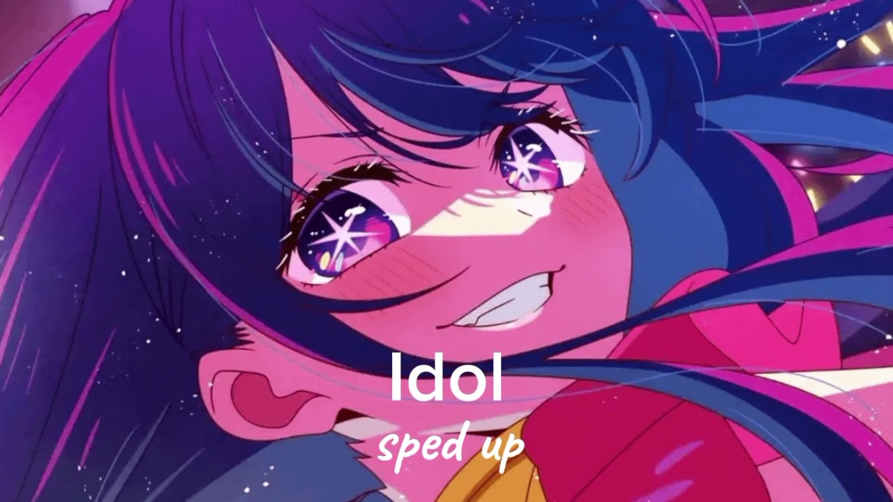 Yoasobi-idol (sped up)|★!soccerbean!★#spedupsongs #anime #oshinoko