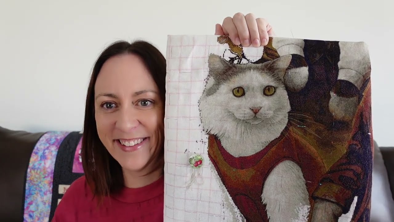 Flosstube #87 April cross stitch update