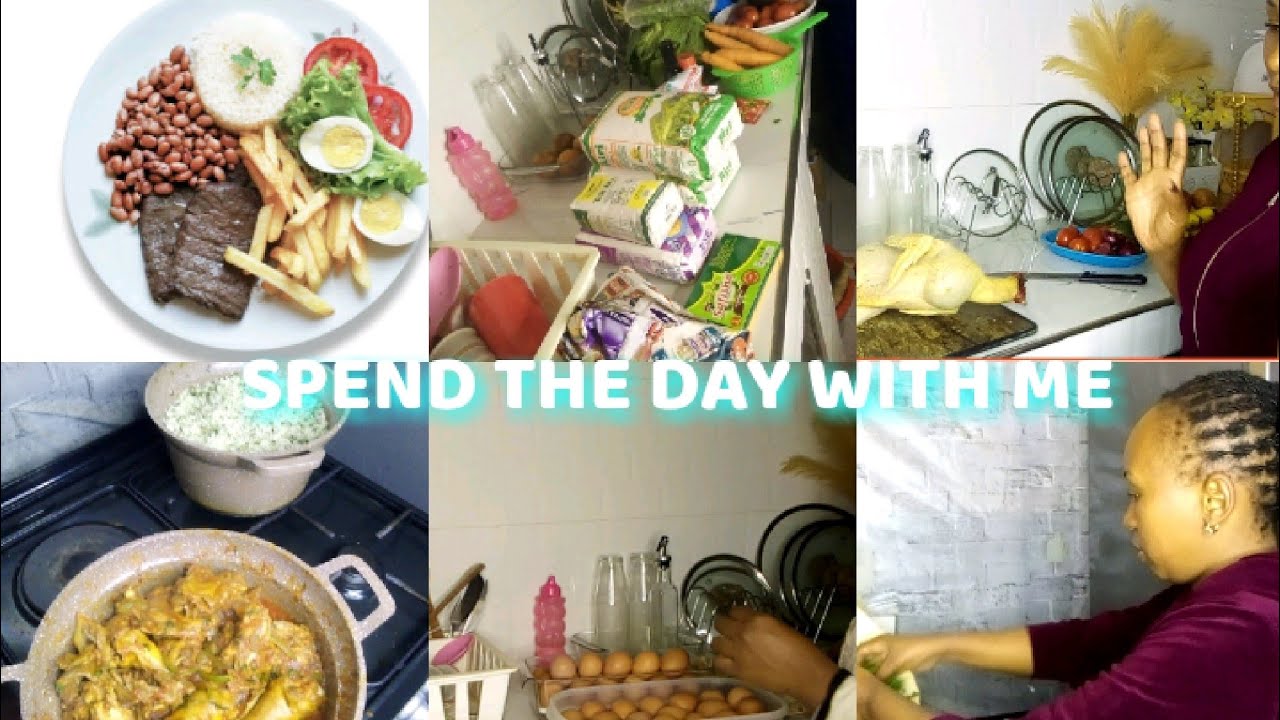 VLOG ♥️ SPEND THE DAY WITH ME//COOKING//LAUNDRY//GROCERIES//HOME all day