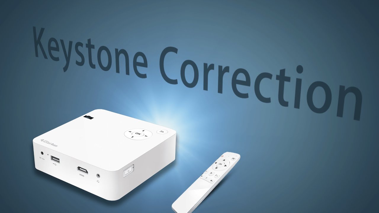 How to Keystone Correction with EZCast Beam J2 mini projector