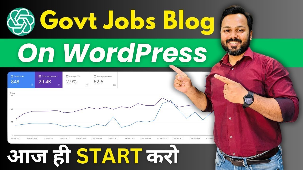 Govt Jobs Blog for Beginners | How to Start a Blog in 2025
