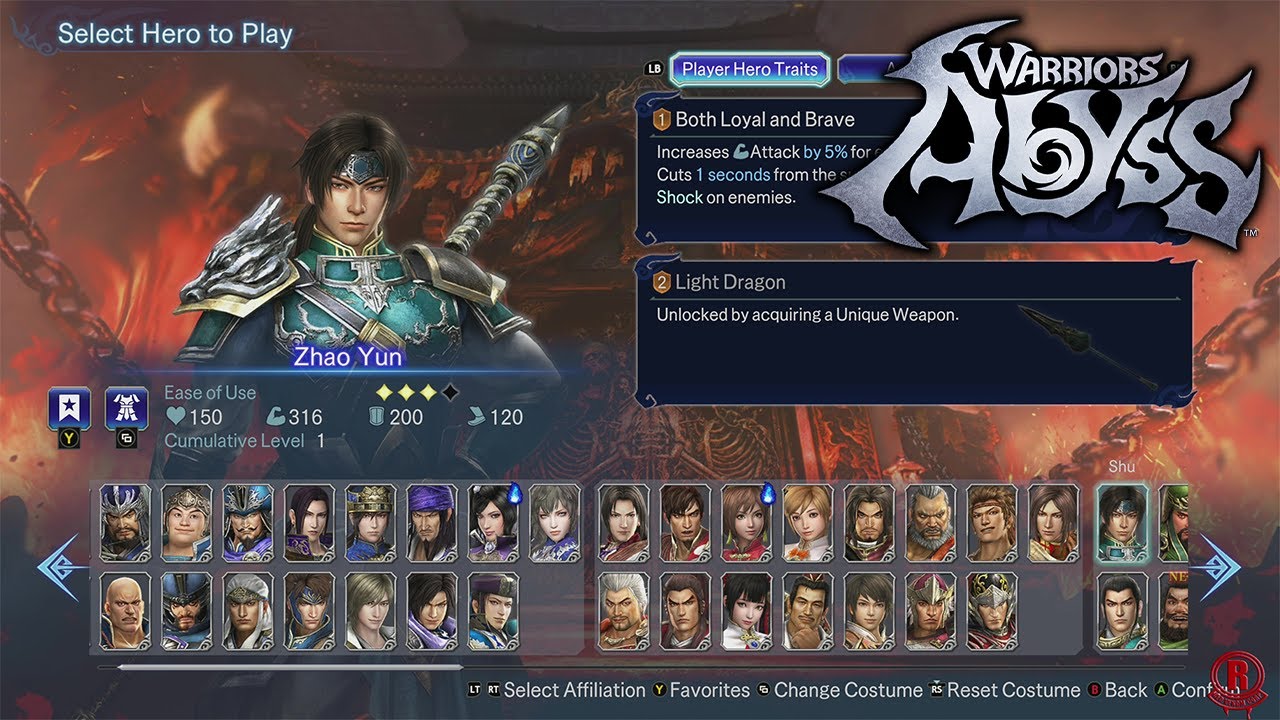 WARRIORS: Abyss - All Characters & Costumes + DLC (Dynasty Warriors/Samurai Warriors Sets) *Updated*