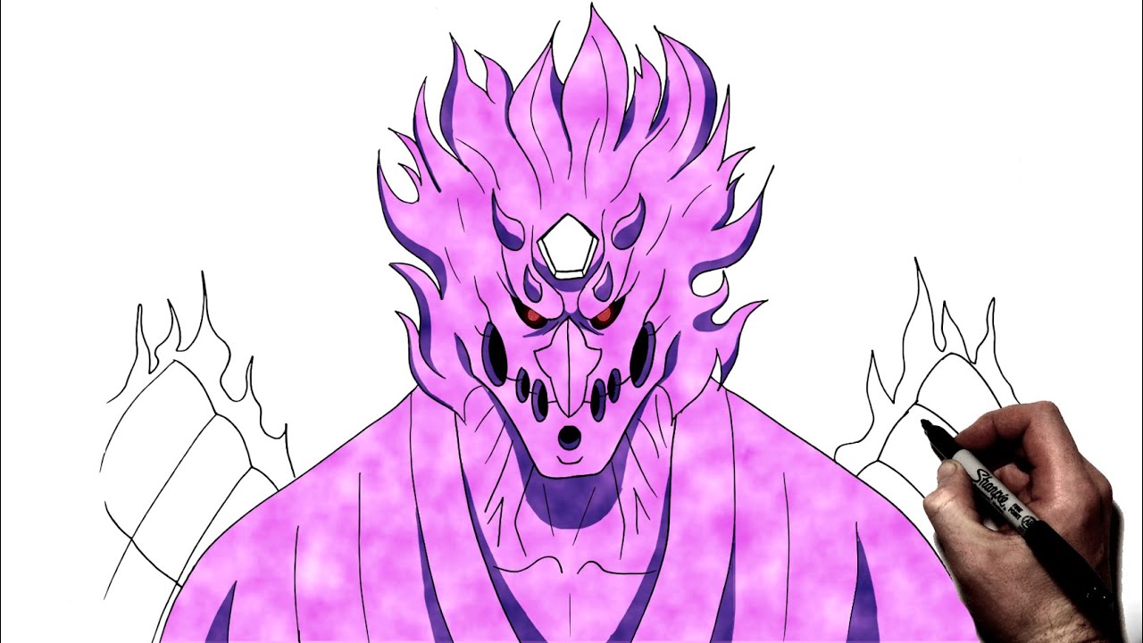 How To Draw Perfect Susanoo (Sasuke) | Step By Step | Naruto