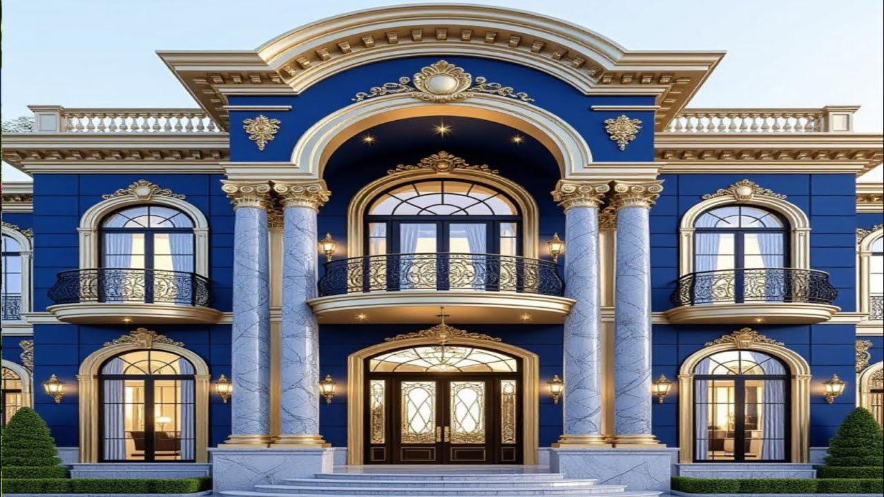 ✨ Luxury Royal Black & Golden Mansion Tour | The Crystal Bright Palace ✨🥰🍀