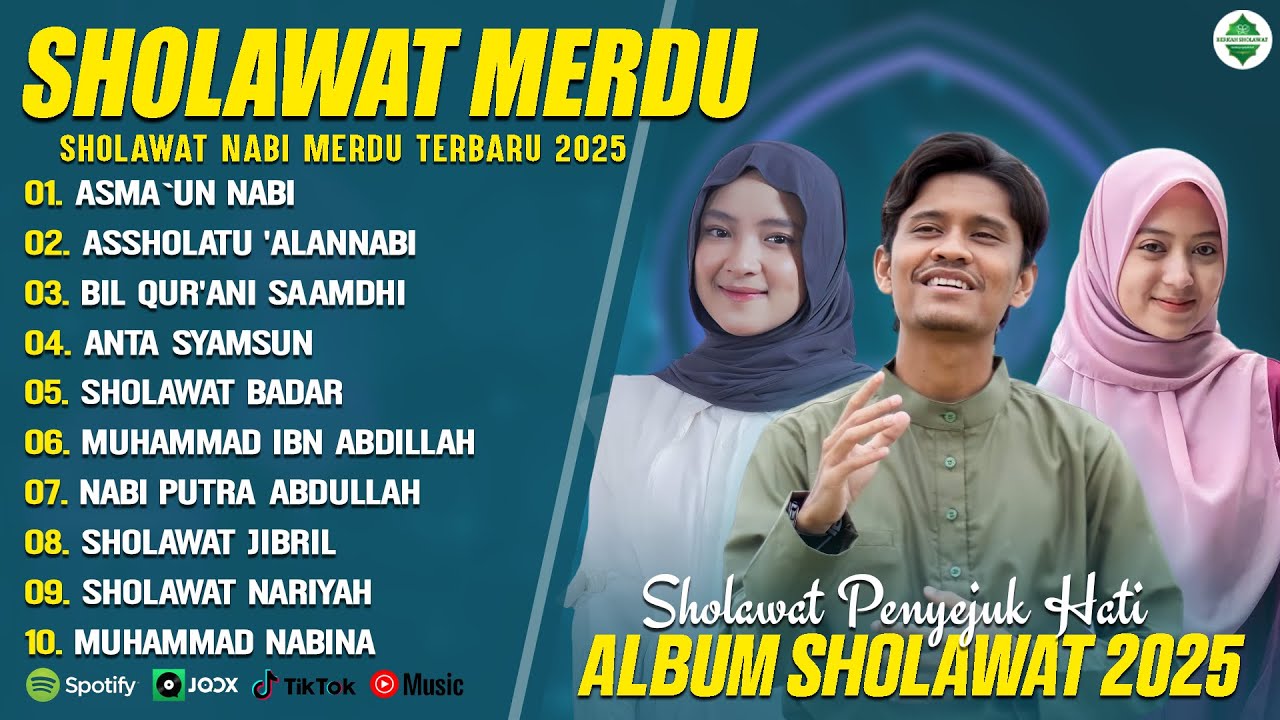 SHOLAWAT MERDU MUHAJIR LAMKARUNA, NISSA SABYAN & HAJAR DEWI (LIRIK) SHOLAWAT NABI MERDU TERBARU 2025