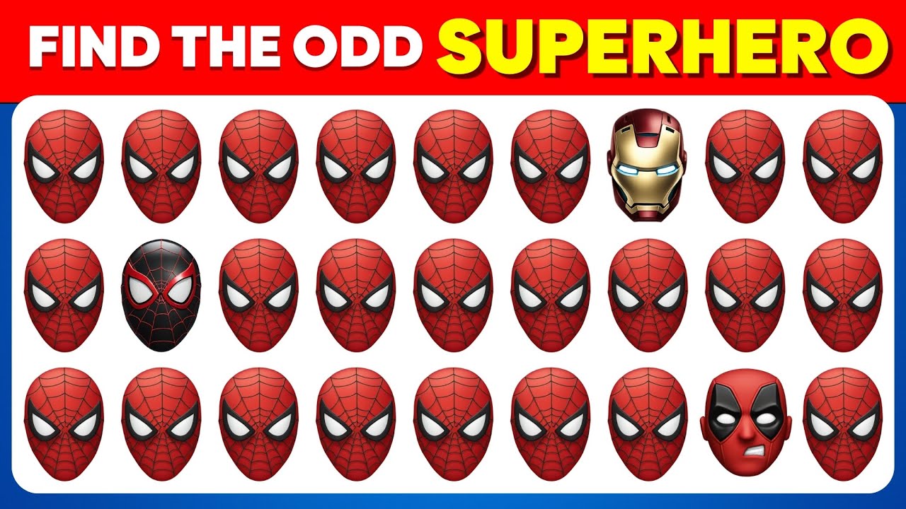 Find the ODD Emoji Out - Superheroes Edition | Marvel & DC Quiz | Superhero Quiz