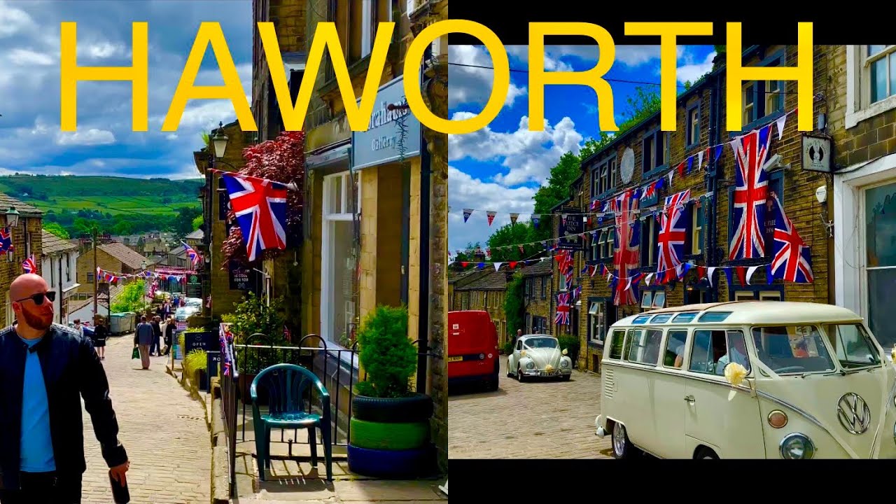 HAWORTH village virtual Tour , Brontë Sisters 🇬🇧A very British Village 🇬🇧          4K 🎥