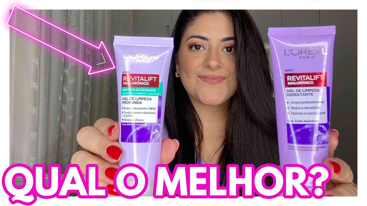 Gel de Limpeza Loréal Revitalift Antioleosidade Ácido Hialurônico e Salicílico Sabonete Pele Oleosa