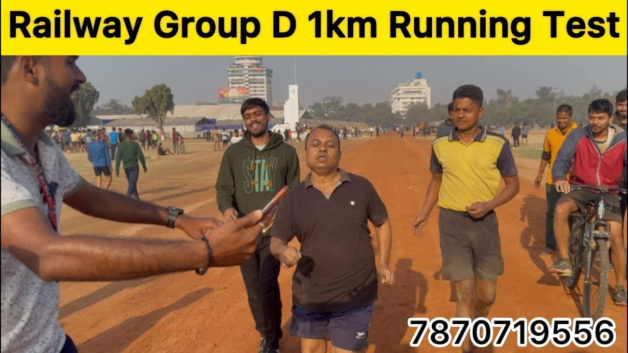 Railway group d 1km running | Group d 1km running | Railway Group D Physical 