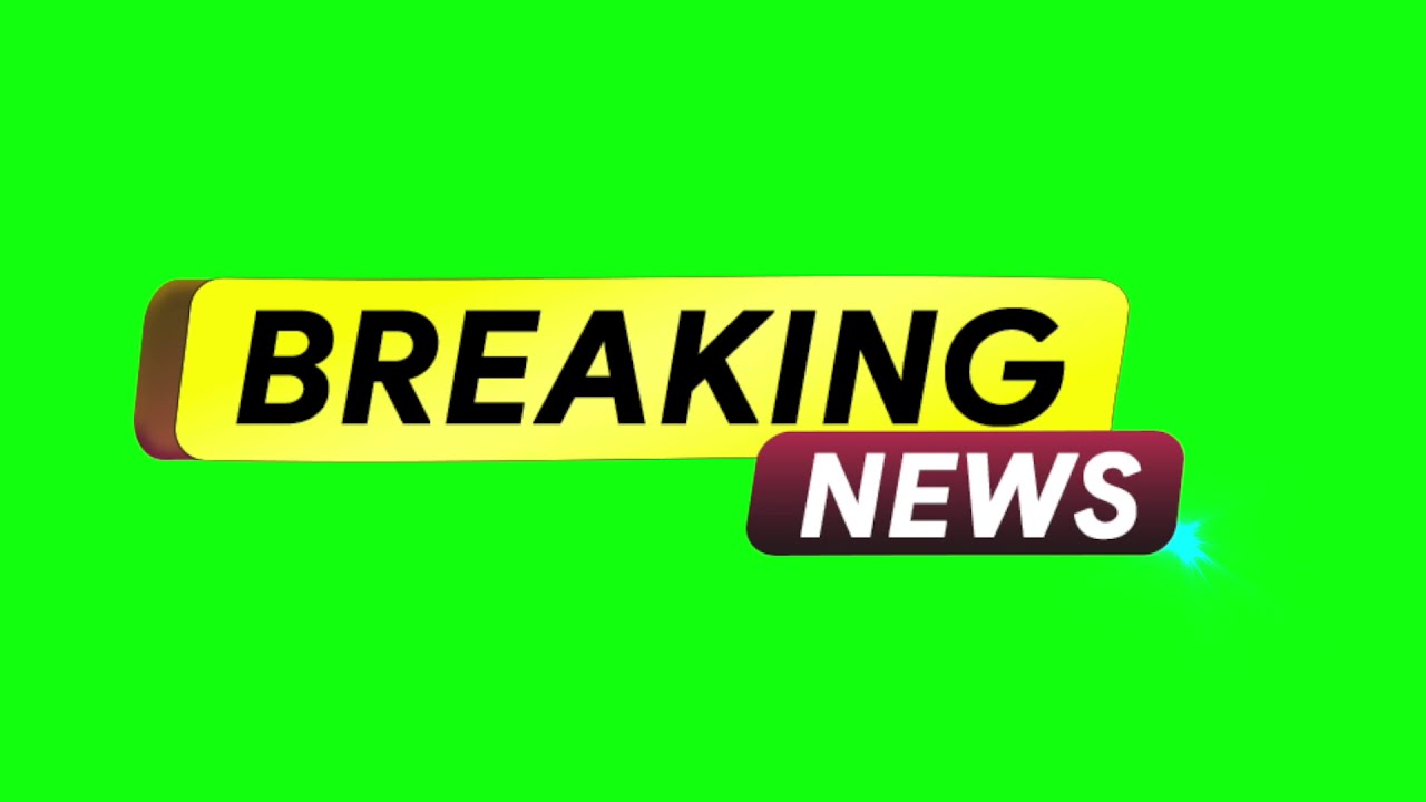 Green Screen News Frame with Breaking News || Relax My Creator