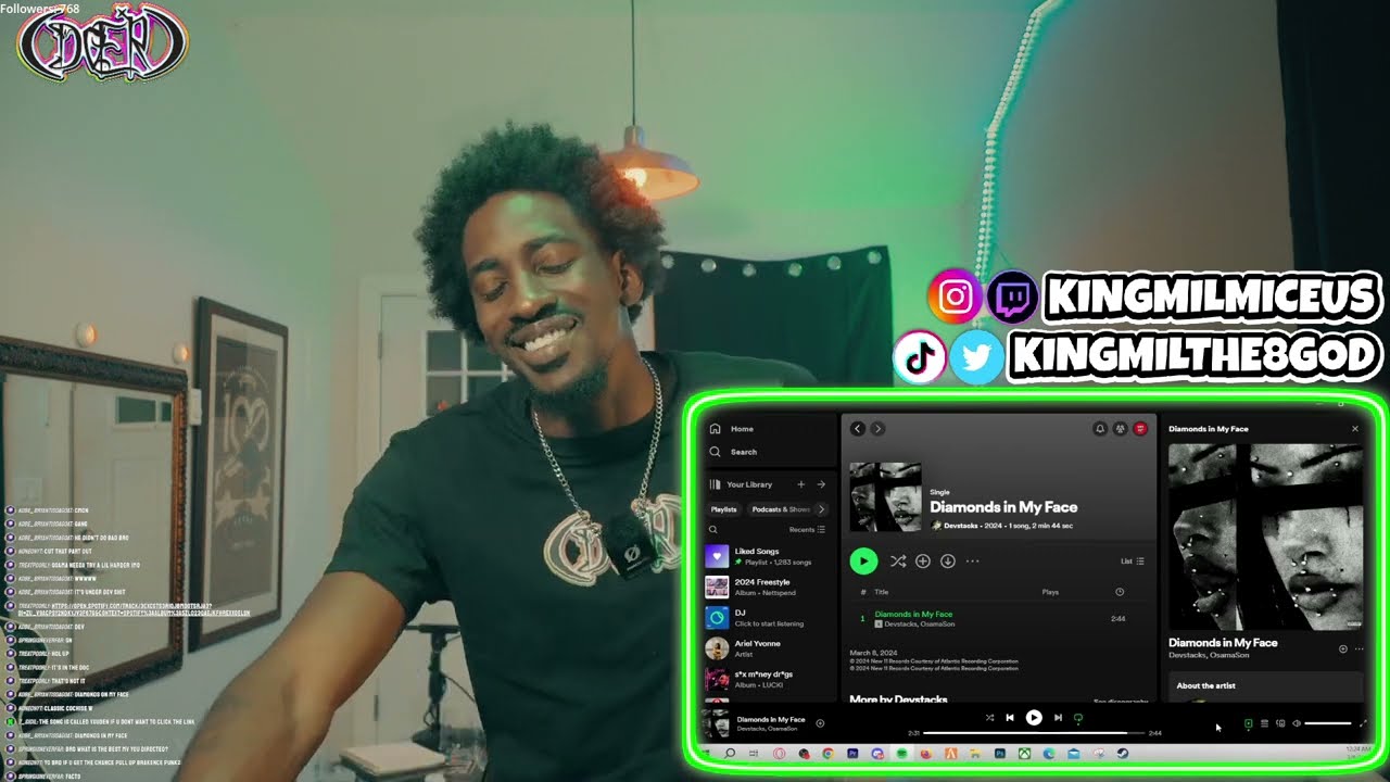 The 8 God Reacts to: Devstacks & OsamaSon - Diamonds in My Face