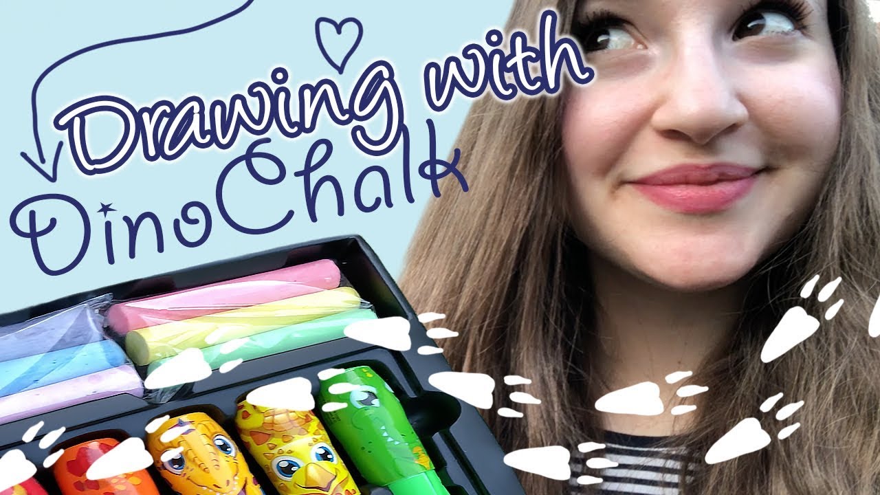 Drawing with Dino Chalk [And then washing it away?! Welp!]