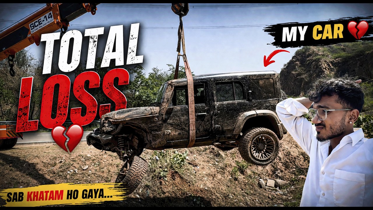 Full Accident Vlog 😢🚨 | Thar Ho Gayi Total Loss