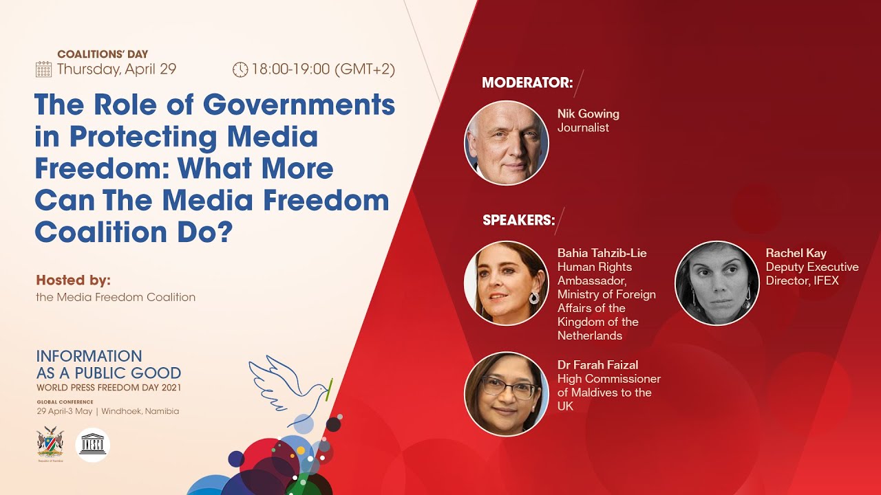 The Role of Governments in Protecting Media Freedom - #WorldPressFreedomDay Conference 2021