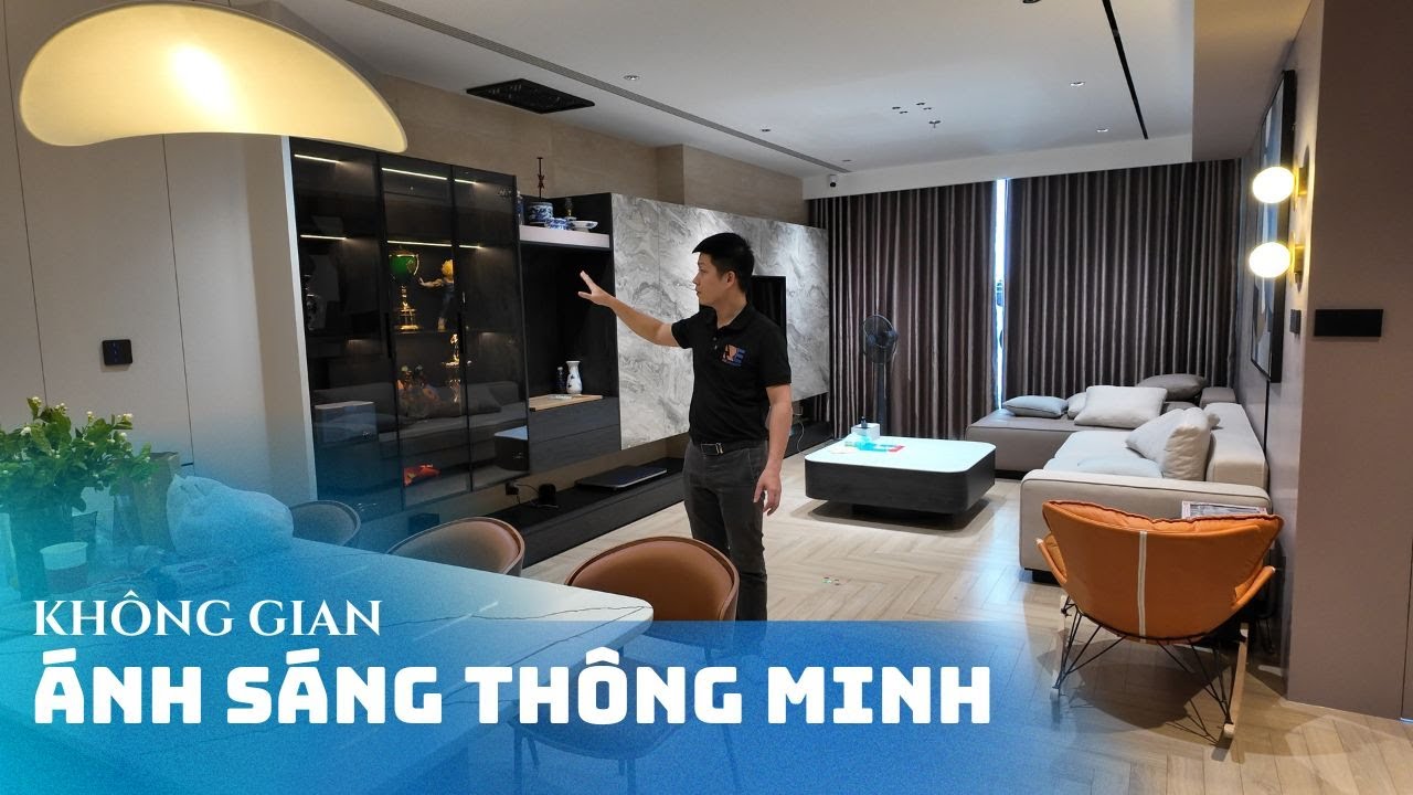 Lạc v&agrave;o Căn Hộ với Kh&ocirc;ng Gian &Aacute;nh S&aacute;ng th&ocirc;ng minh tại  Vinhome Skylake | Nh&agrave; th&ocirc;ng minh Resmart