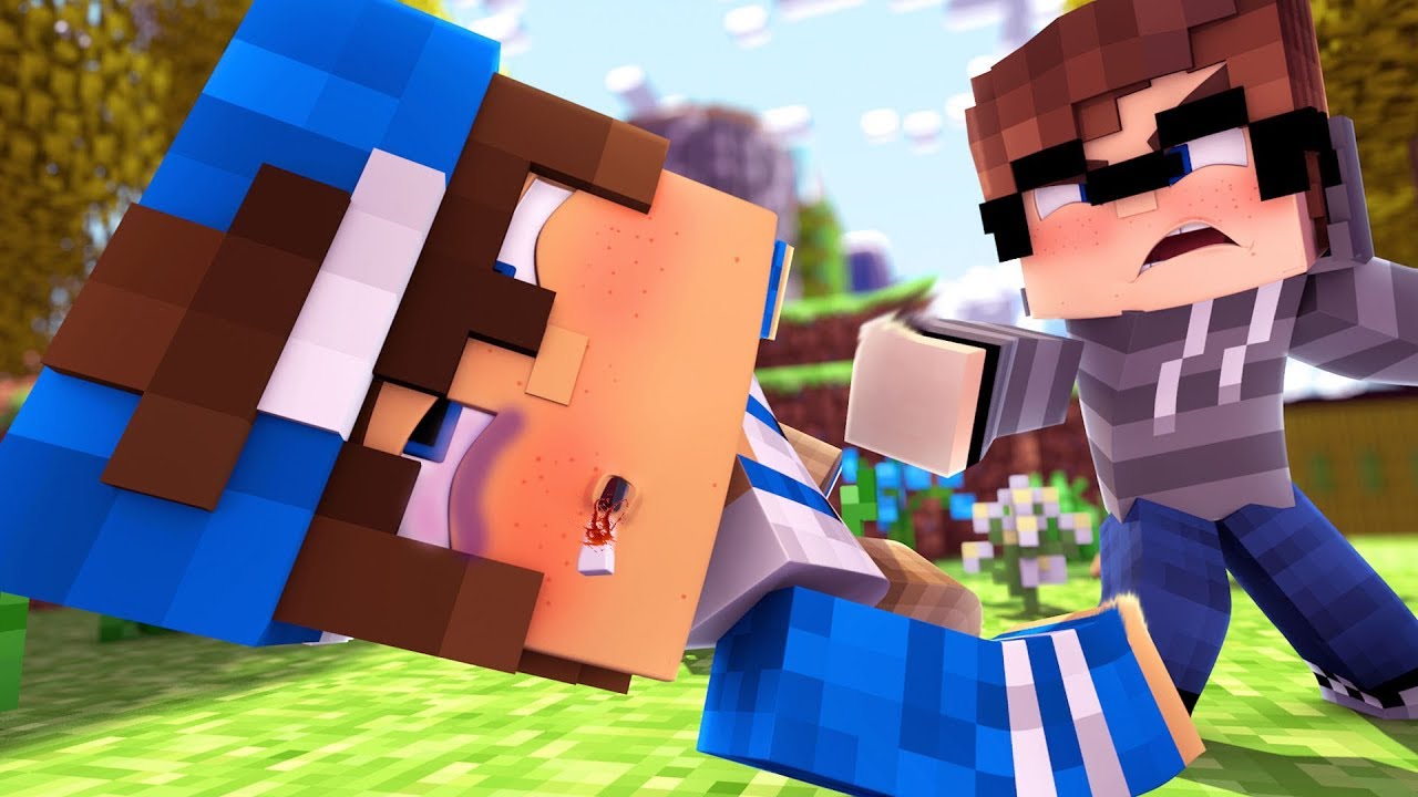 Minecraft Private - BEATING UP HER BOYFRIEND !!! (Minecraft Roleplay)
