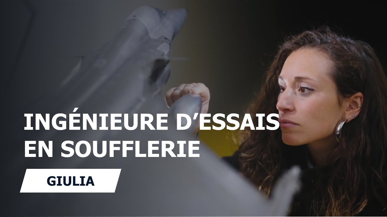 Giulia, ingénieure en essais en soufflerie